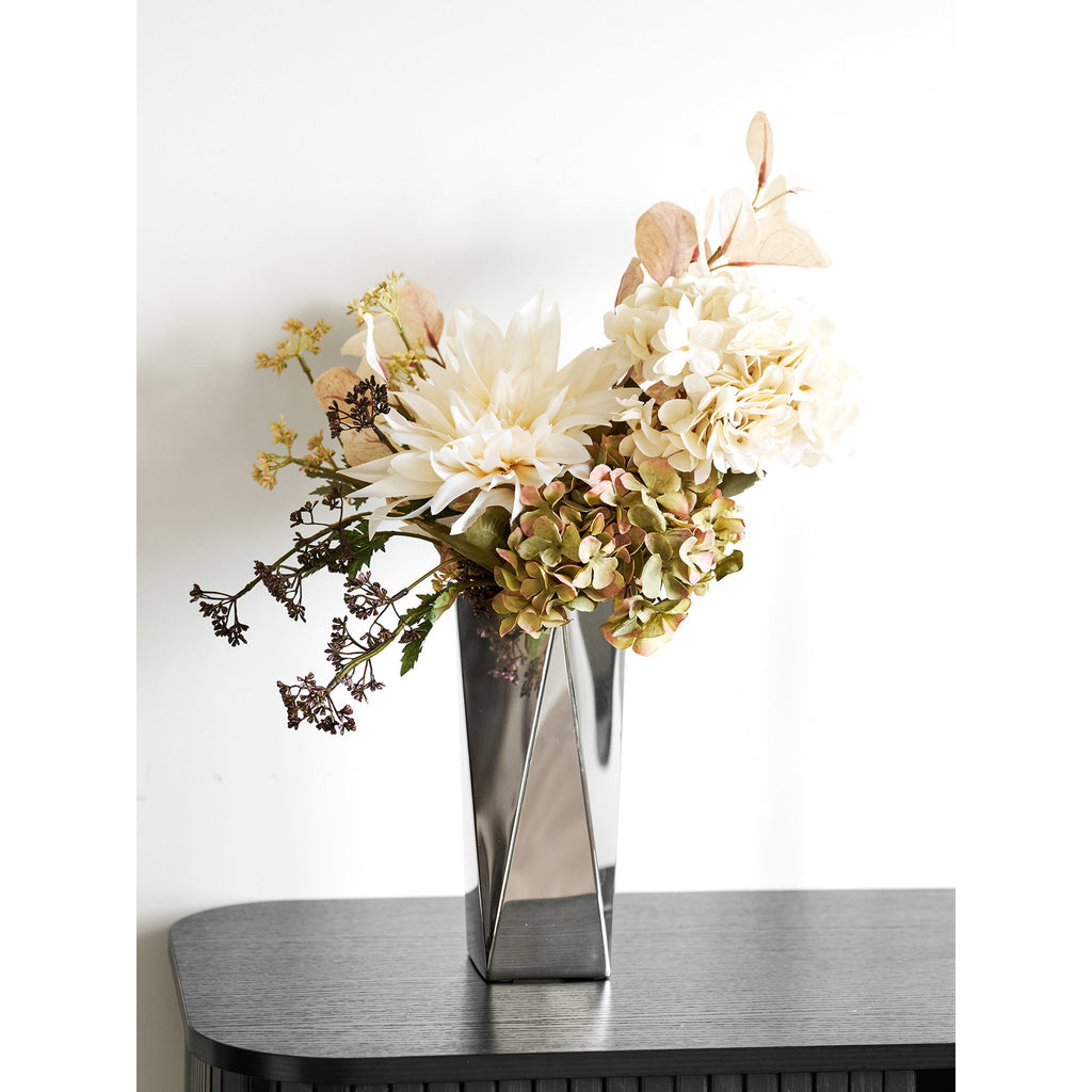 HOUSE NORDIC | RVS VAAS | ZILVER 8X8X23 CM