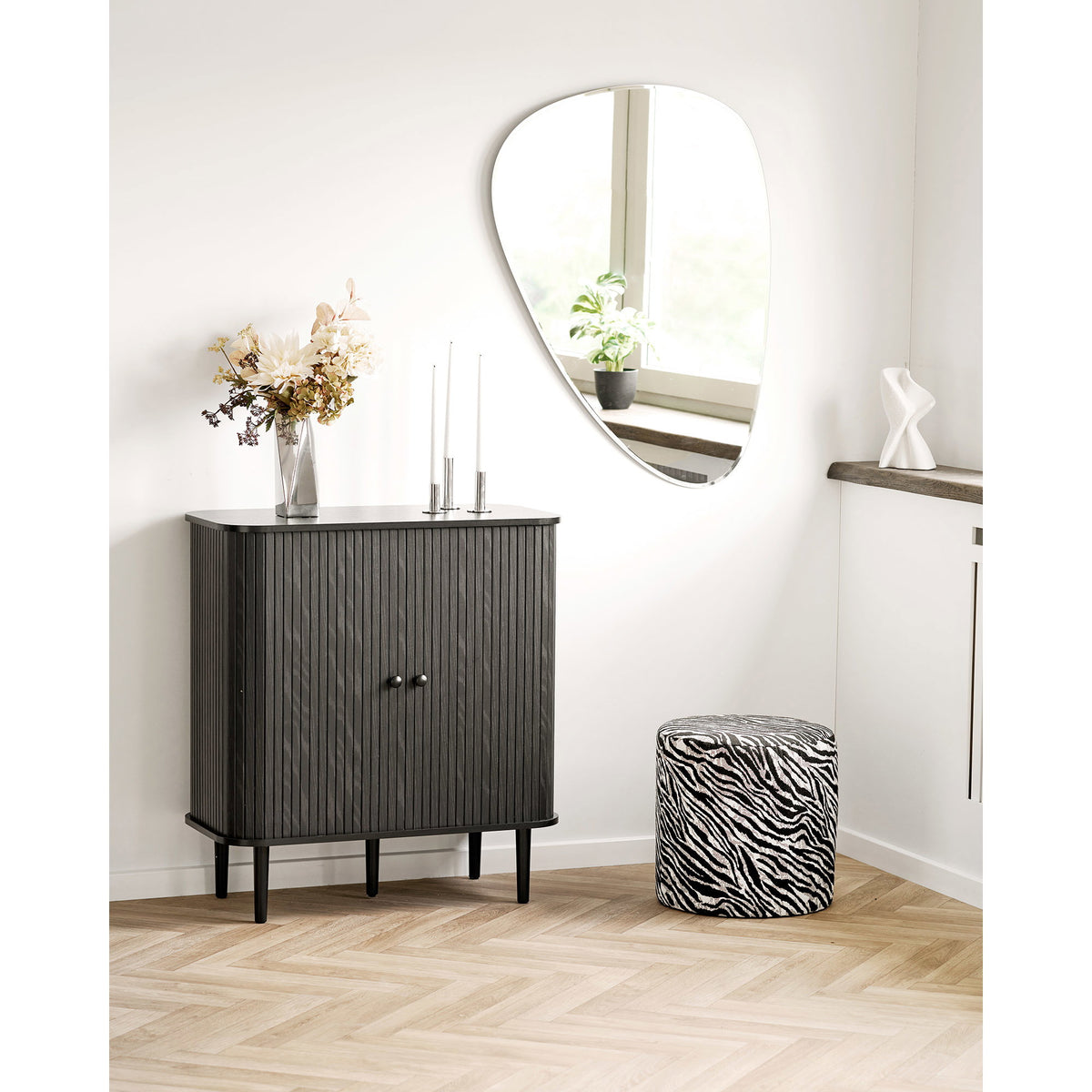 HOUSE NORDIC | RVS VAAS | ZILVER 8X8X23 CM