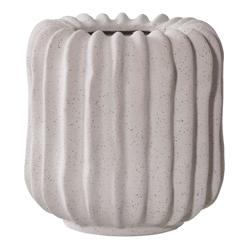 HOUSE NORDIC | BLOEMPOT | KERAMIEK GRIJS (Ø15x15 CM)