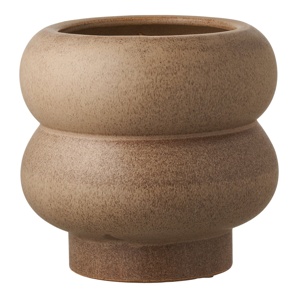 HOUSE NORDIC | BLOEMPOT | KERAMIEK BRUIN (Ø19x17,5 CM)