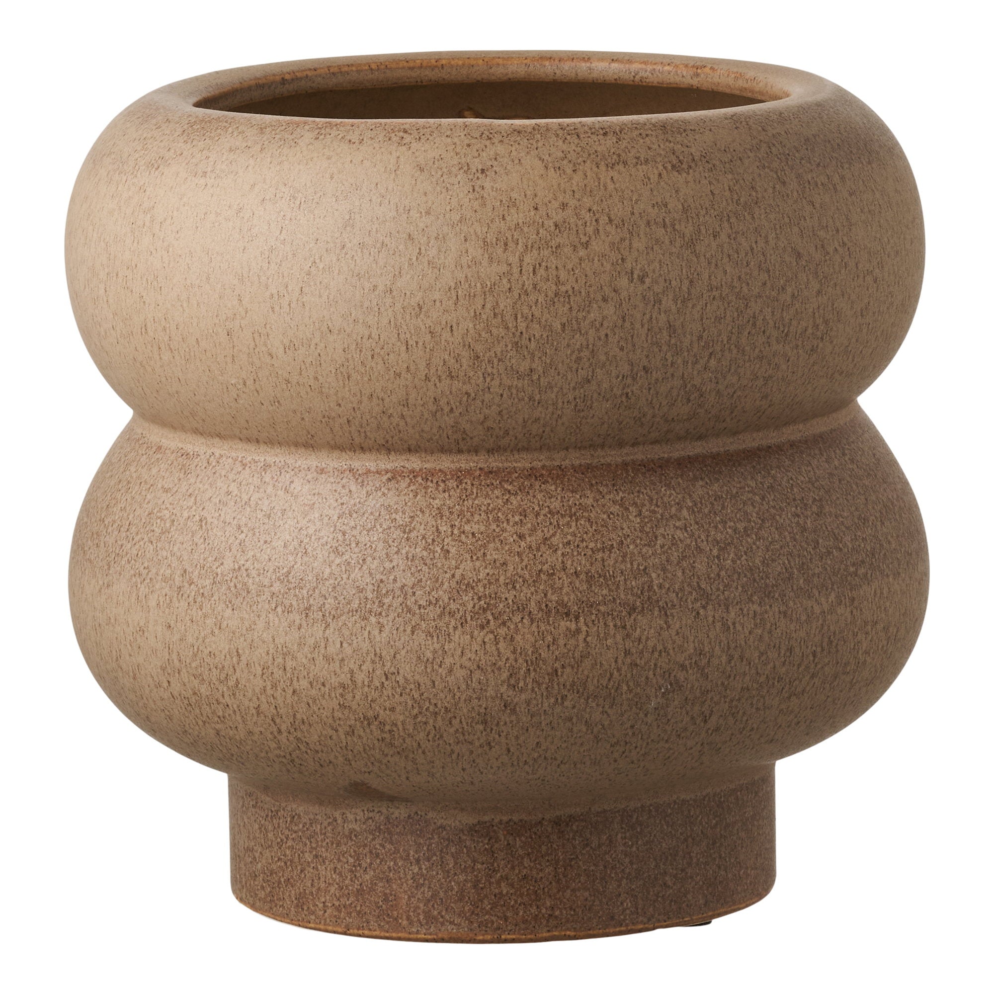 HOUSE NORDIC | BLOEMPOT | KERAMIEK BRUIN (Ø19x17,5 CM)