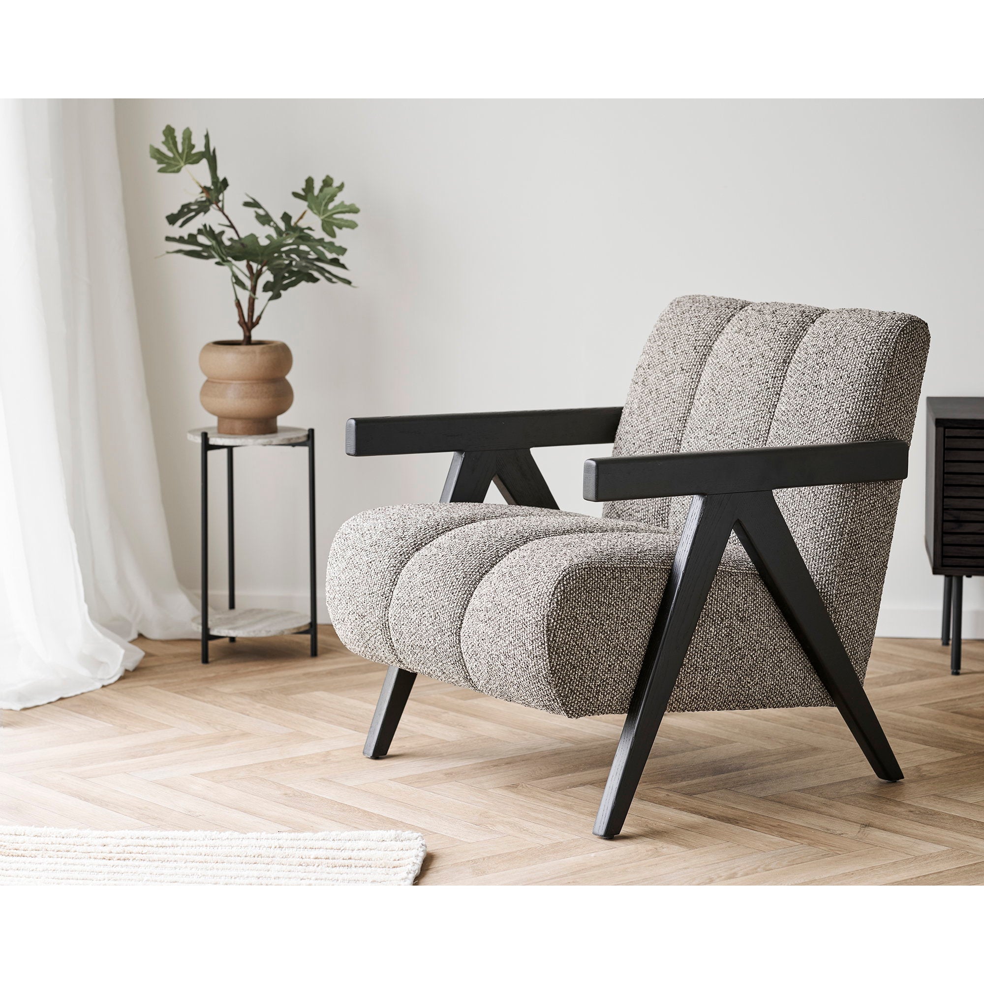 HOUSE NORDIC | BLOEMPOT | KERAMIEK BRUIN (Ø19x17,5 CM)