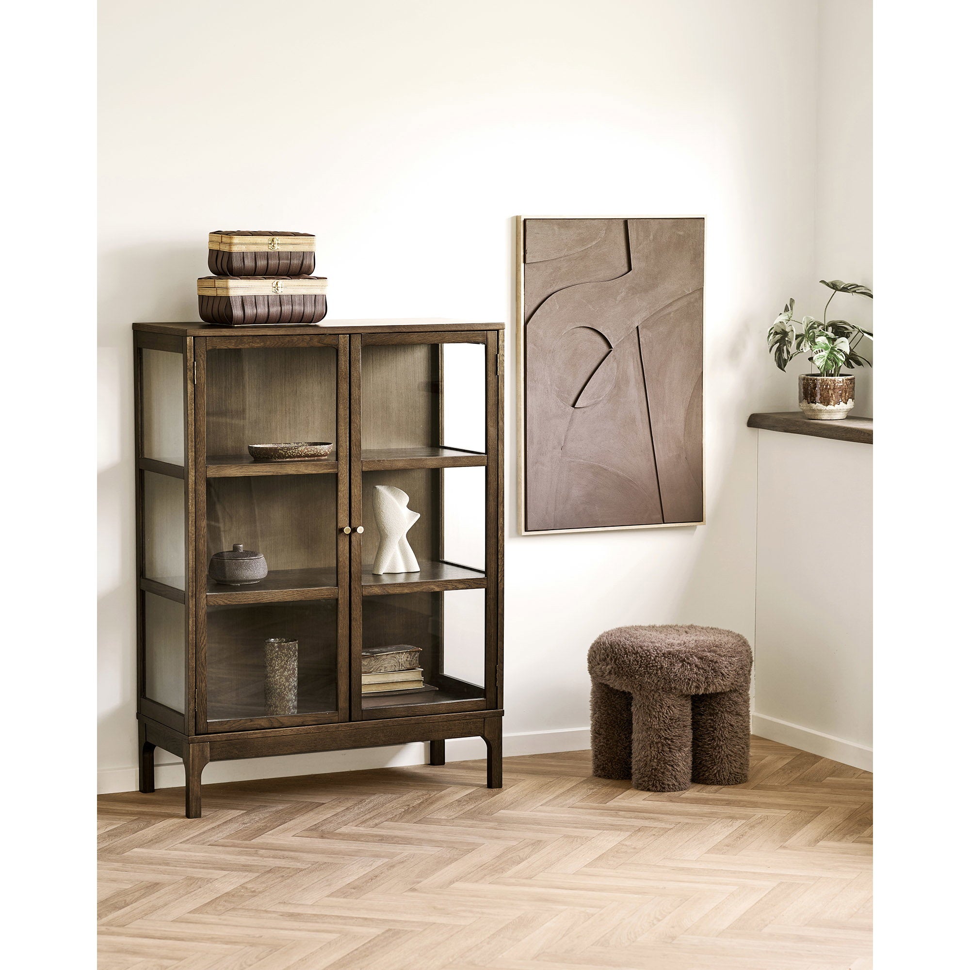 HOUSE NORDIC | BLOEMPOT | KERAMIEK BRUIN (Ø16,5x12,5 CM)