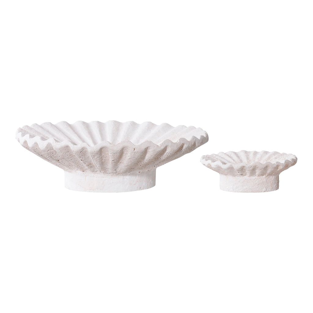 HOUSE NORDIC | CEMENT CANDLE HOLDER SET | WIT 2-DELIG