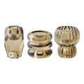 House Nordic | Kandelaar (Set of 3) | bruin