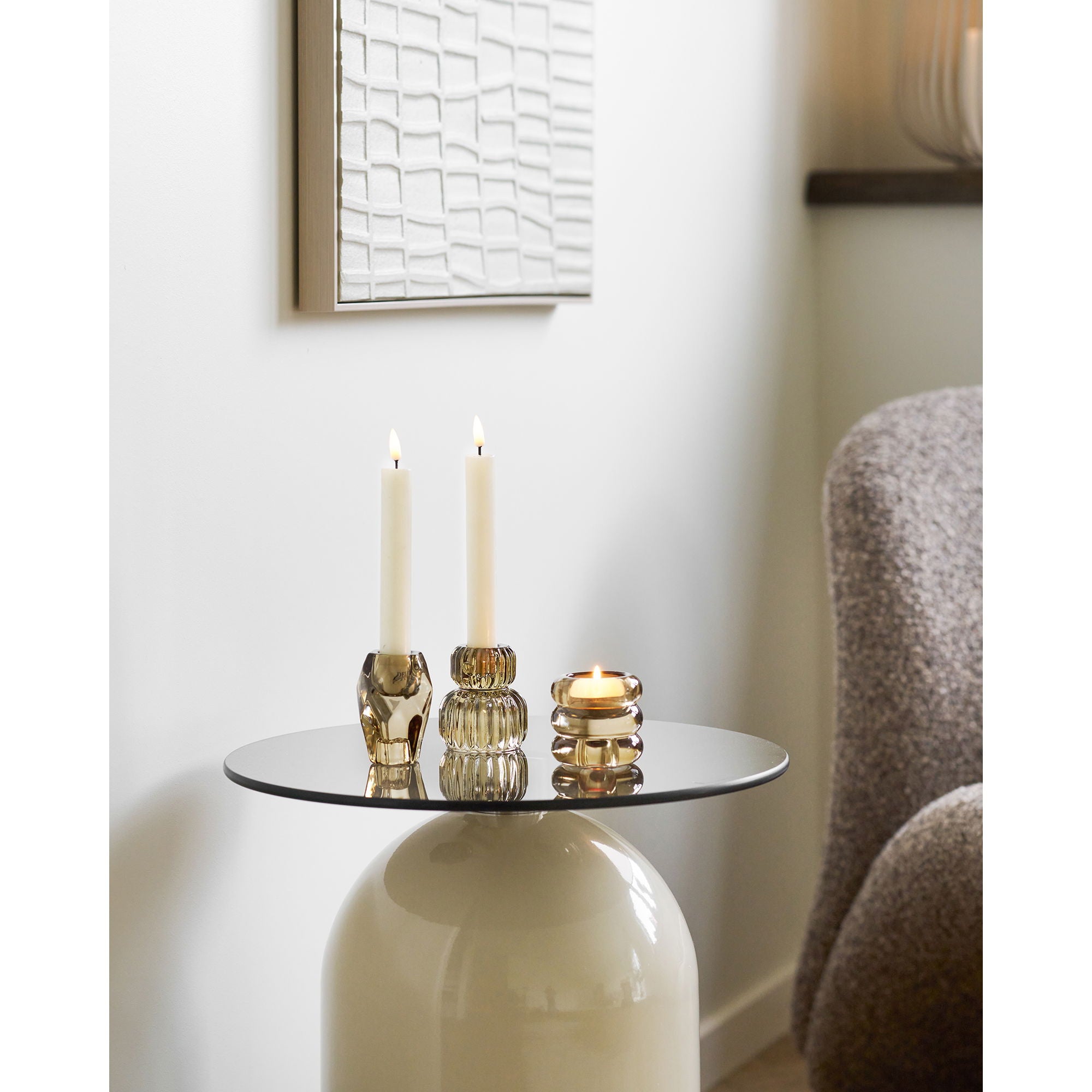 House Nordic | Kandelaar (Set of 3) | bruin