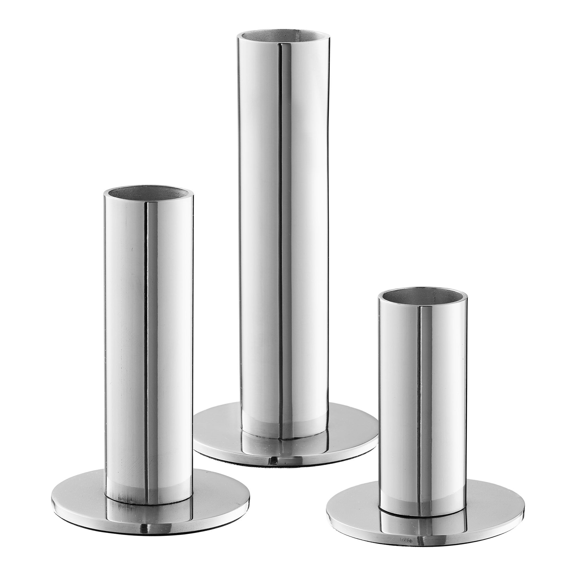 HOUSE NORDIC | KANDELAARS (SET OF 3) | ZILVER