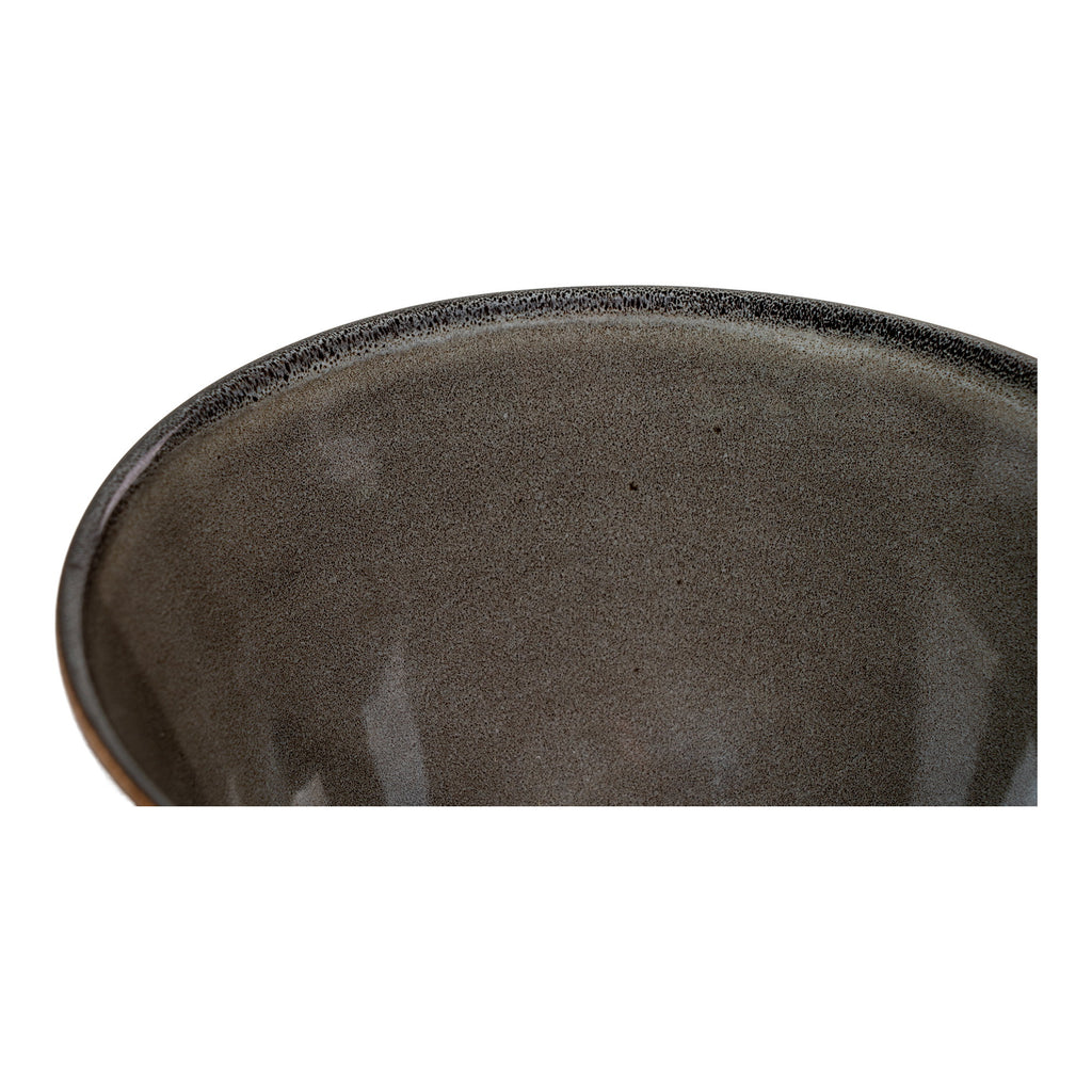 HOUSE NORDIC | SELMA BOWL | GRIJS/BRUIN Ø15X9 CM (SET of 4)