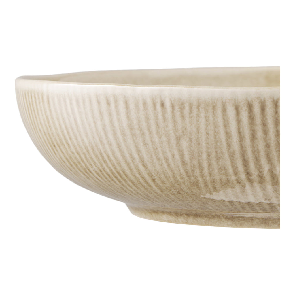 HOUSE NORDIC | VIOLA SERVEERSCHAAL | KERAMIEK BEIGE (Ø27x5,8 CM)
