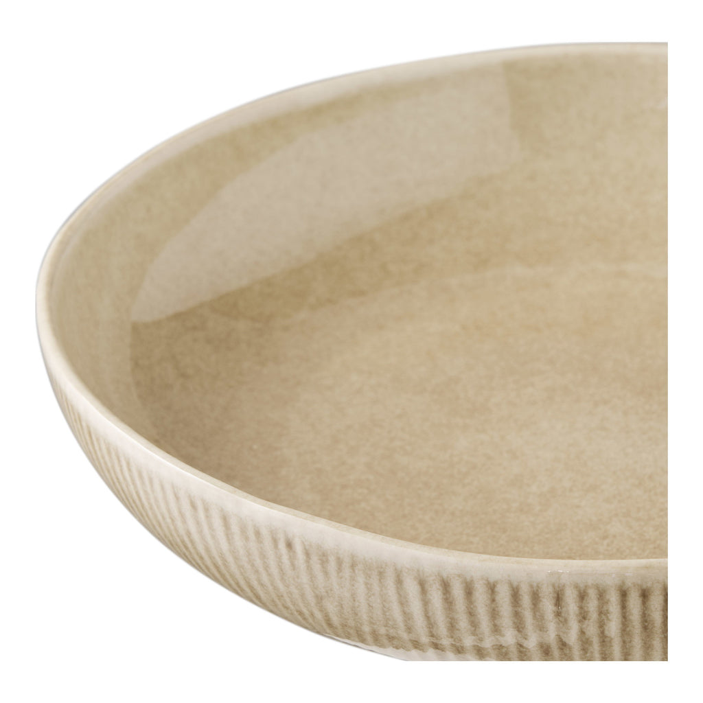 HOUSE NORDIC | VIOLA SERVEERSCHAAL | KERAMIEK BEIGE (Ø27x5,8 CM)