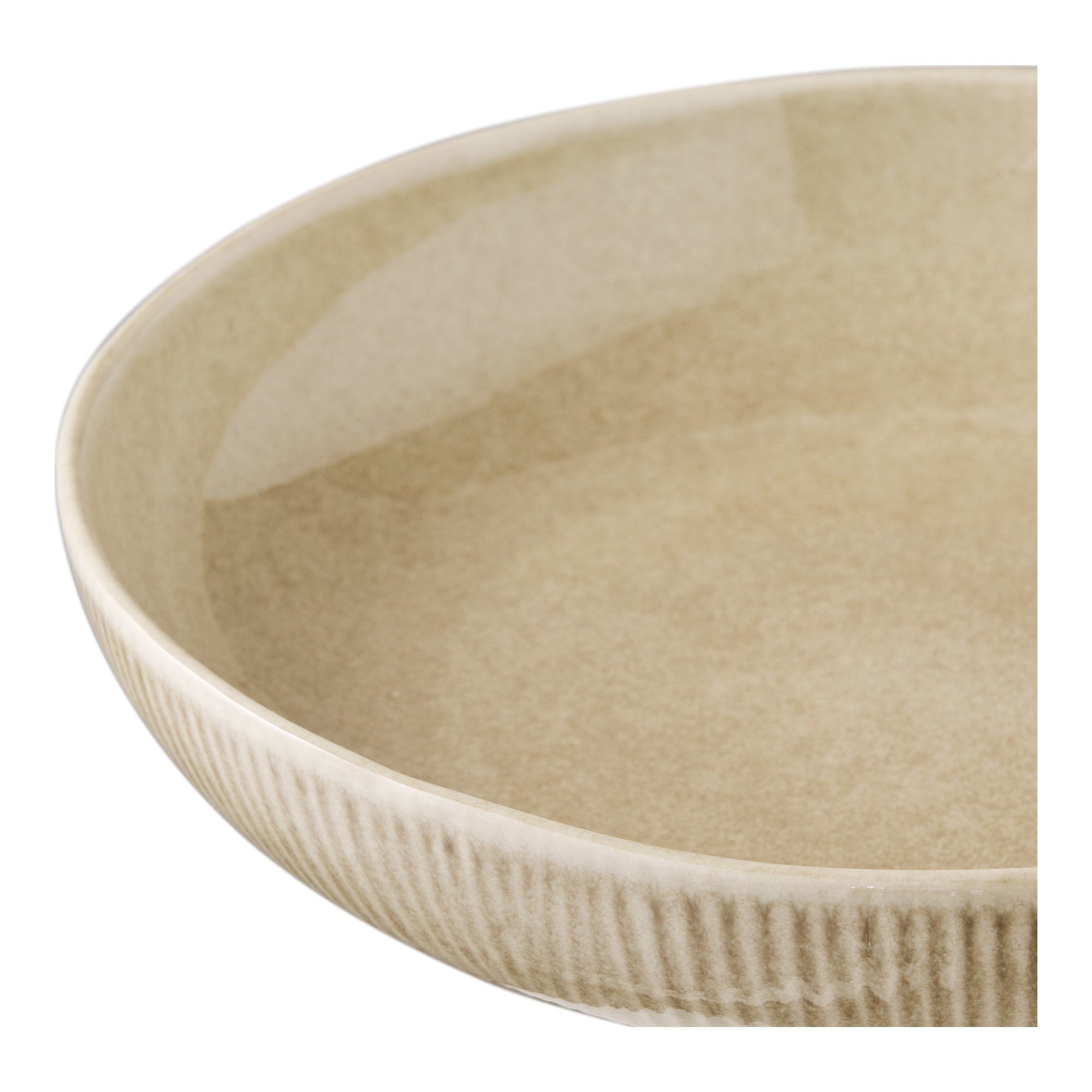 HOUSE NORDIC | VIOLA SERVEERSCHAAL | KERAMIEK BEIGE (Ø27x5,8 CM)