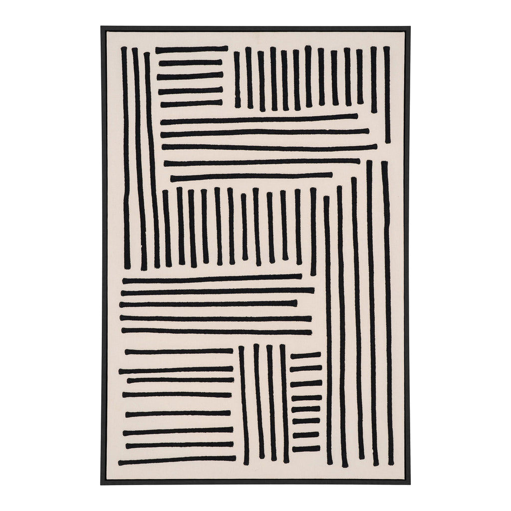 House Nordic | Wanddecoratie Lipari | zwart + wit
