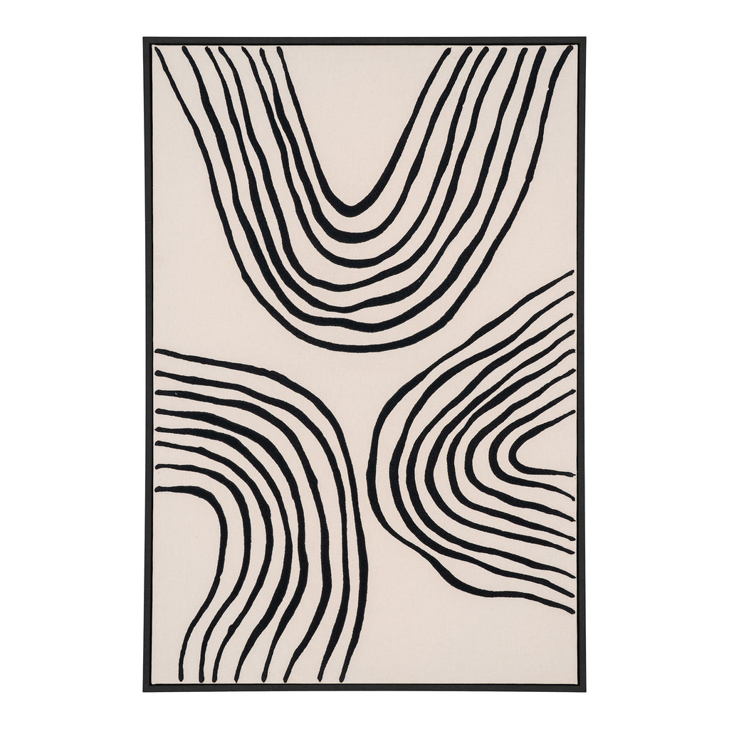 House Nordic | Wanddecoratie Lipari | zwart + wit