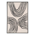 House Nordic | Wanddecoratie Lipari | zwart + wit