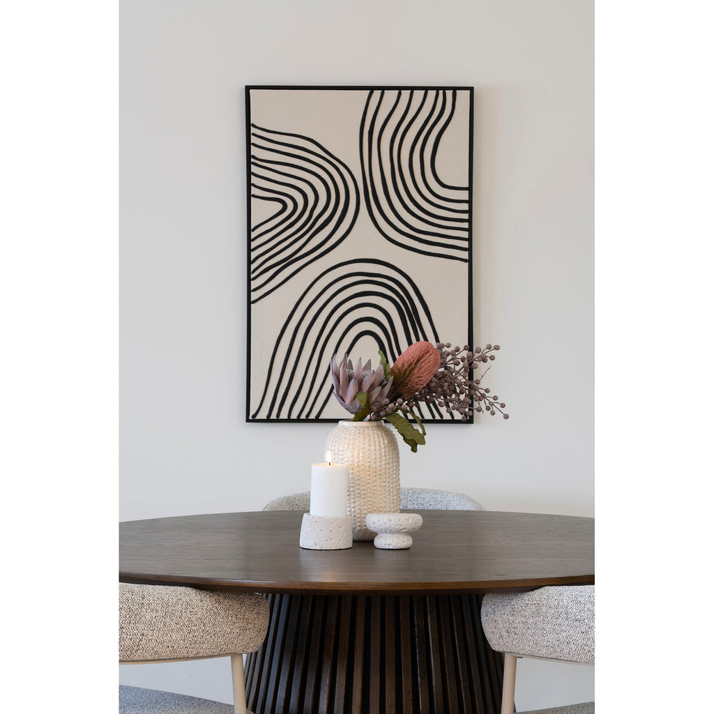 House Nordic | Wanddecoratie Lipari | zwart + wit