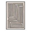 HOUSE NORDIC | CANVAS Lipari PRINT NO.3 | ZWART | BEIGE