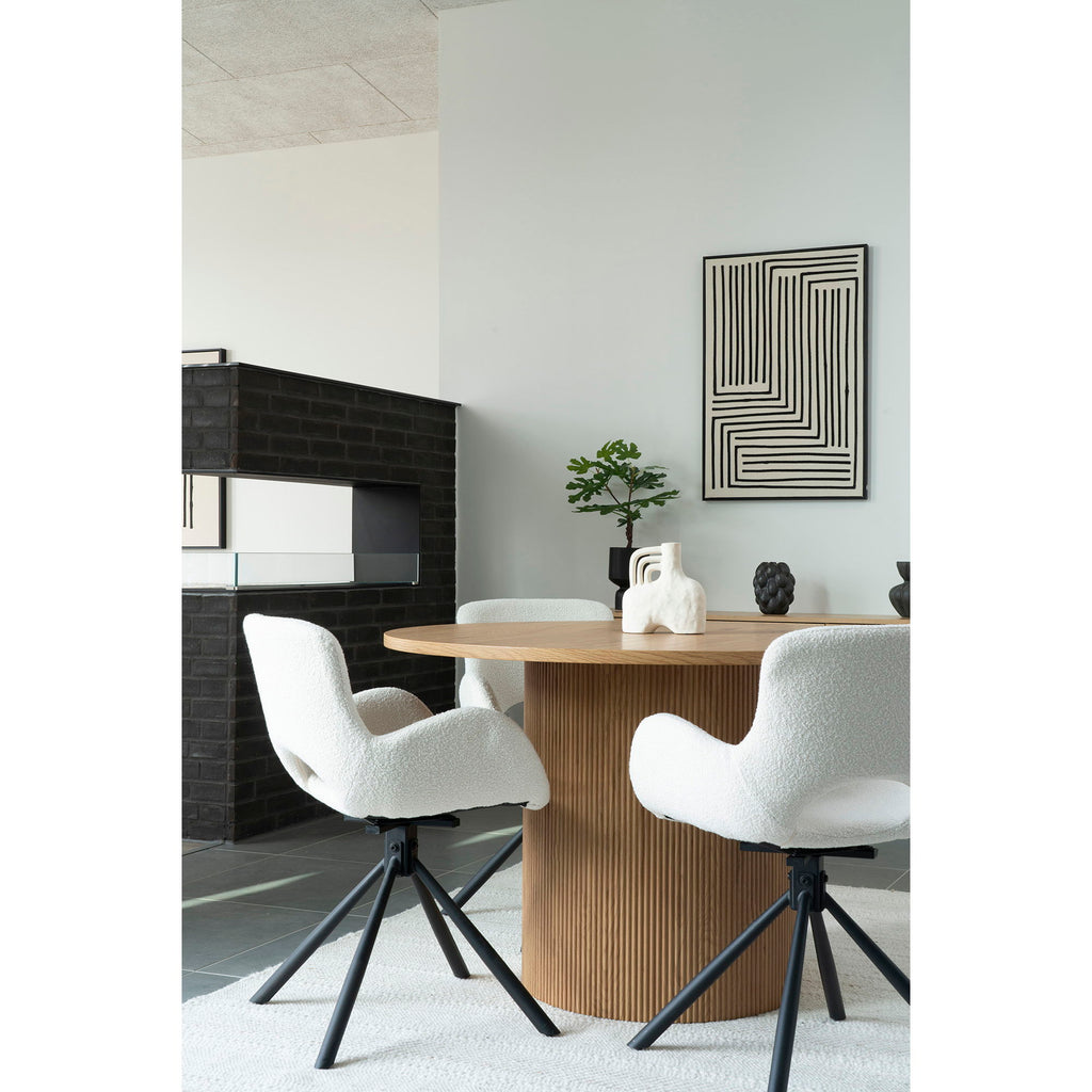 HOUSE NORDIC | CANVAS Lipari PRINT NO.3 | ZWART | BEIGE