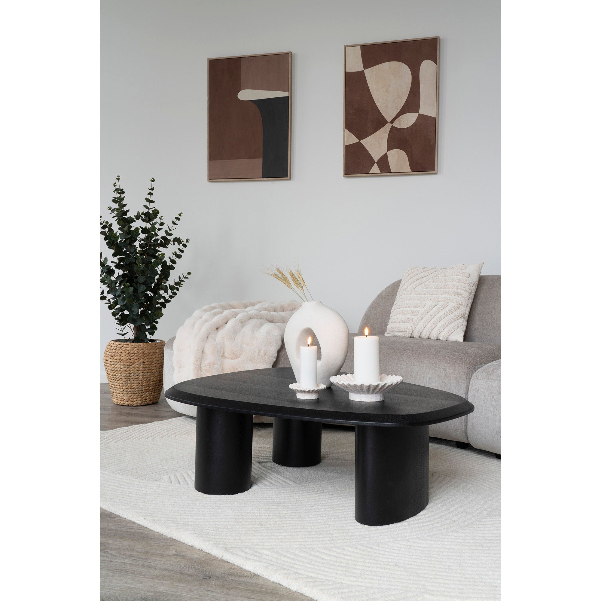 HOUSE NORDIC | CAPE TOWN CANVAS PRINT NO.1 BROWN/BEIGE | WANDDECORATIE