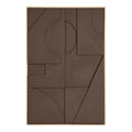 Isabella Relief Wall Decoration - Relief wall decoration, brown, No.1 60x90 cm
