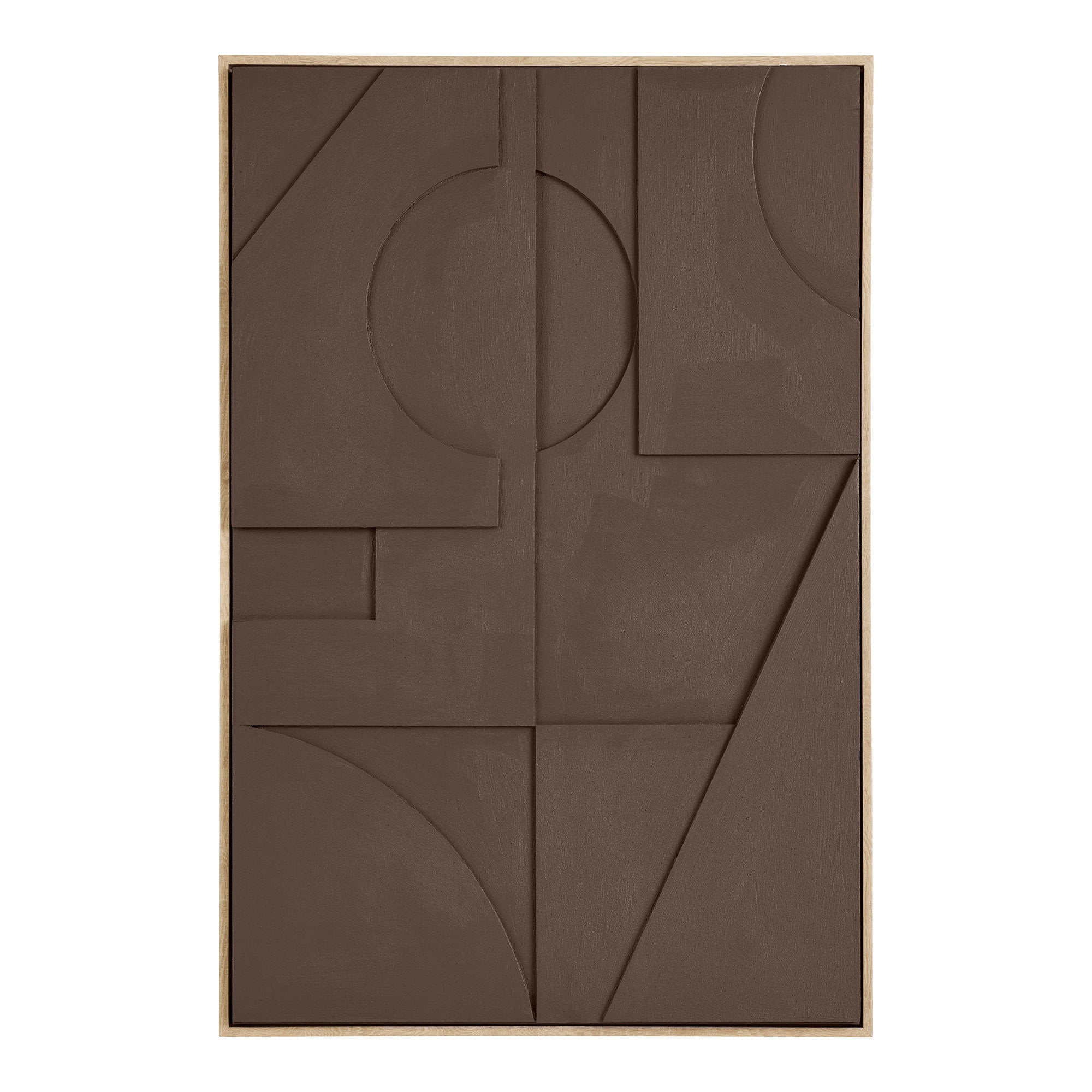 Isabella Relief Wall Decoration - Relief wall decoration, brown, No.1 60x90 cm