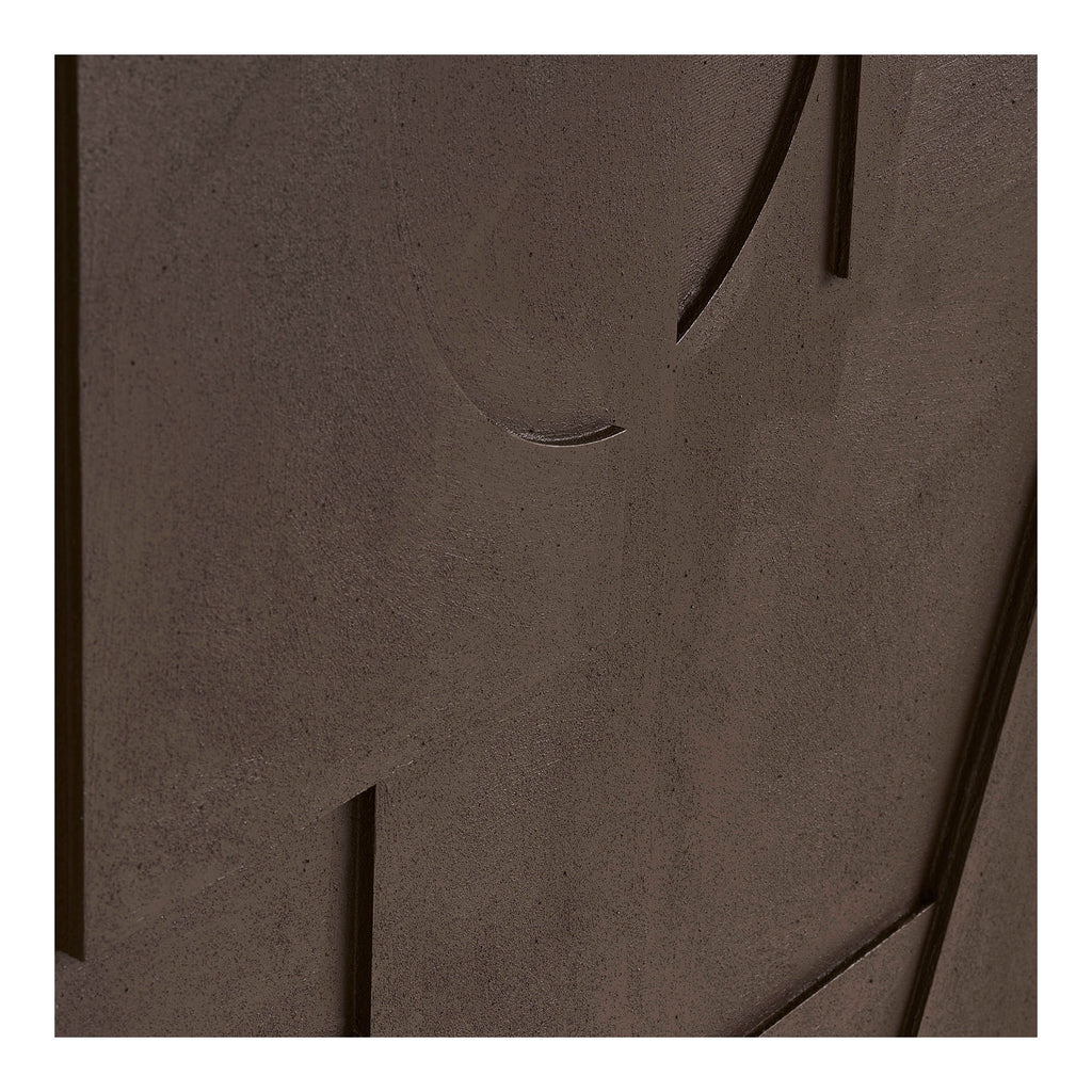 Isabella Relief Wall Decoration - Relief wall decoration, brown, No.1 60x90 cm
