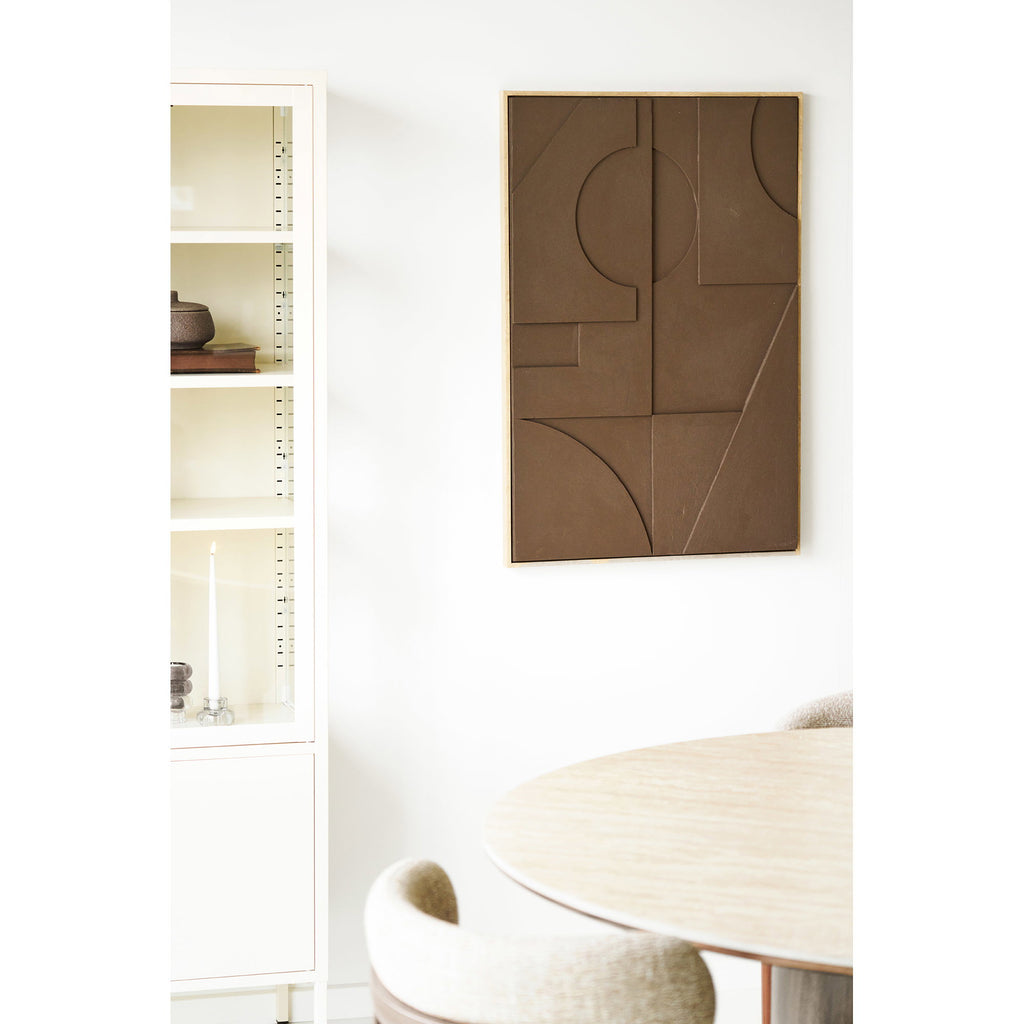 Isabella Relief Wall Decoration - Relief wall decoration, brown, No.1 60x90 cm