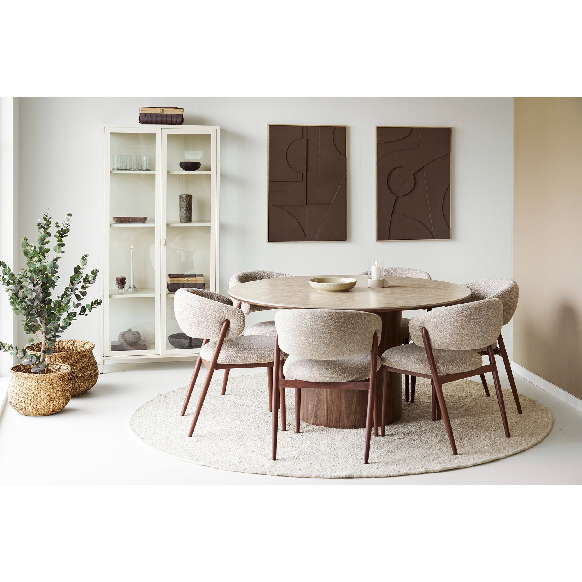 Isabella Relief Wall Decoration - Relief wall decoration, brown, No.1 60x90 cm