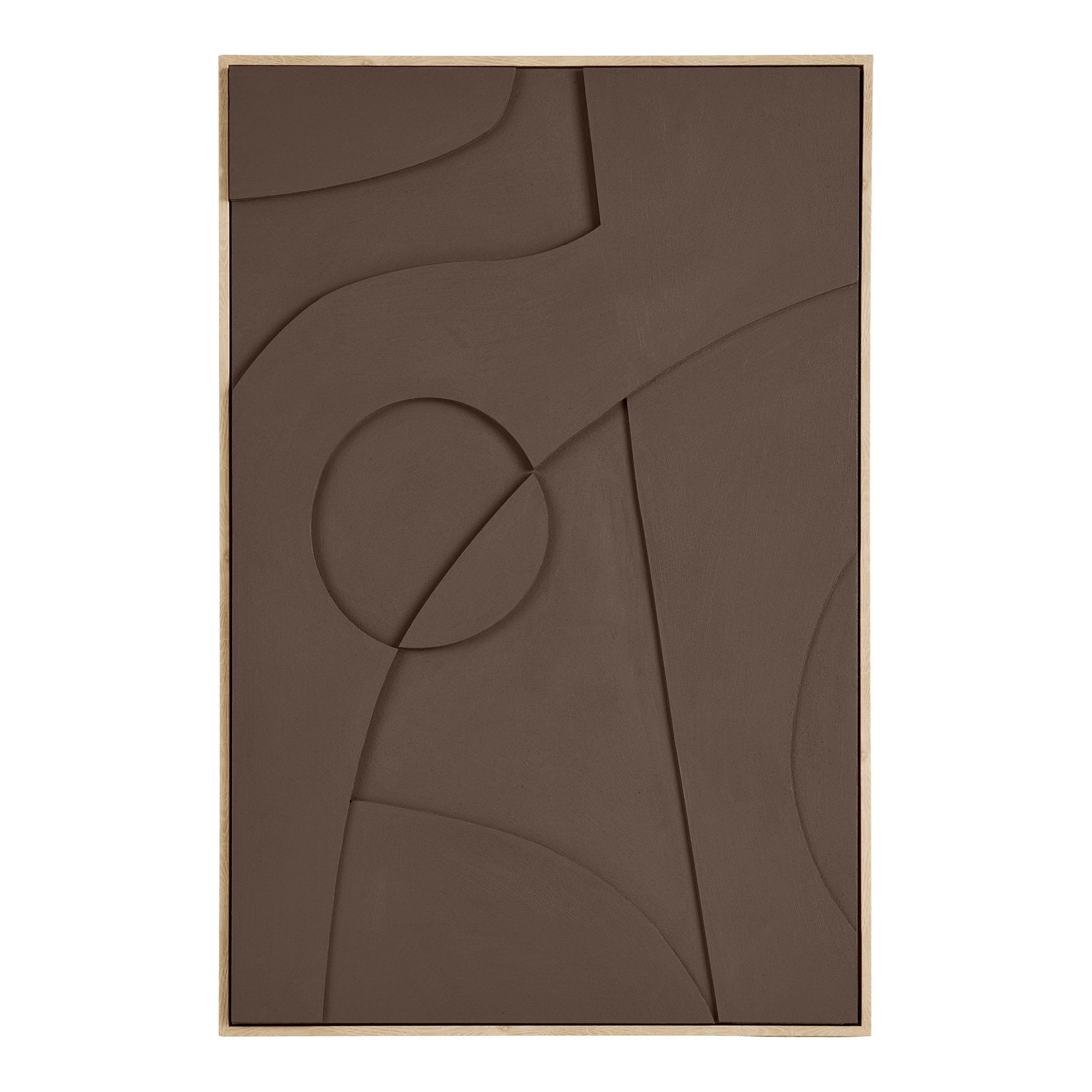 Isabella Relief Wall Decoration - Relief wall decoration, brown, No.2 60x90 cm
