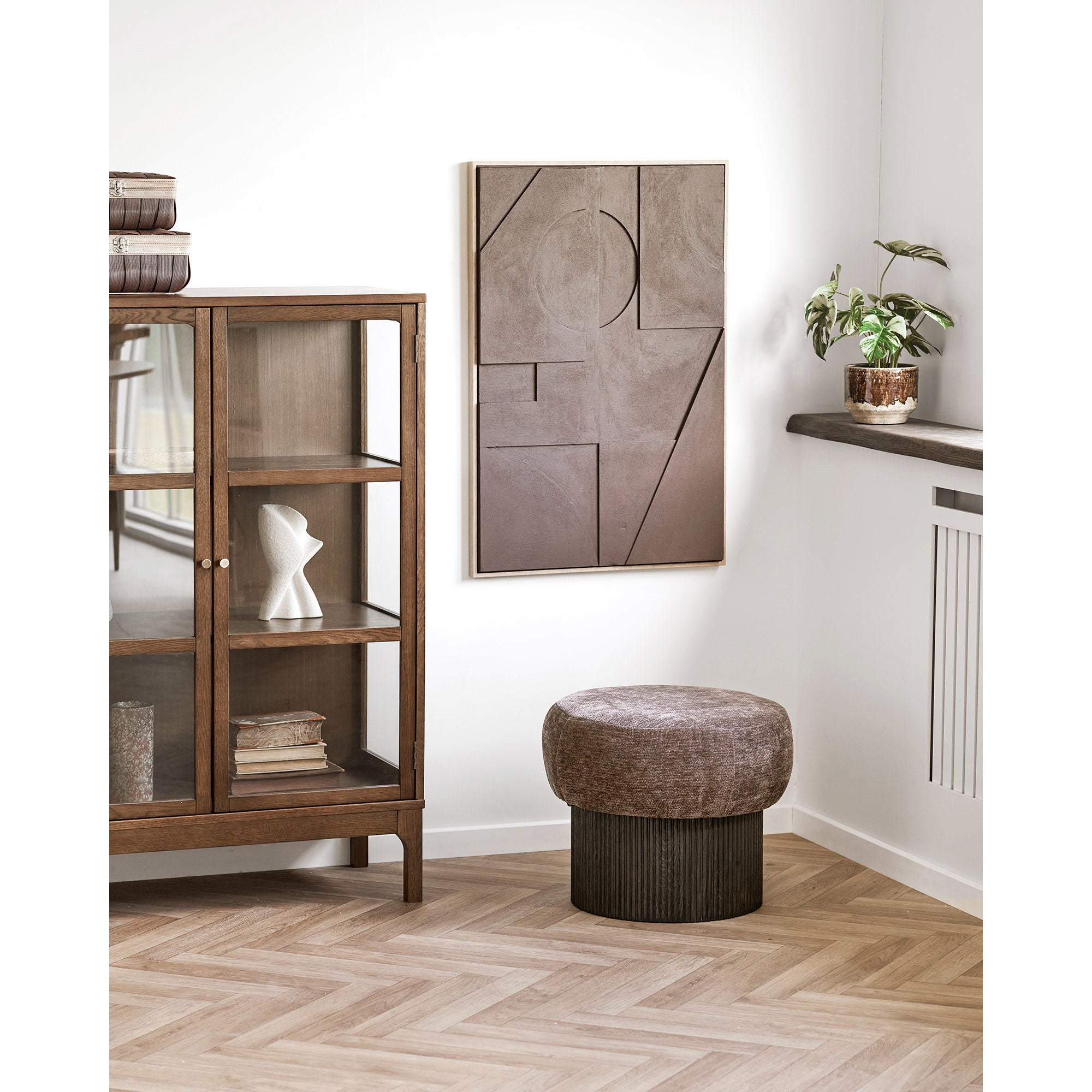 Isabella Relief Wall Decoration - Relief wall decoration, brown, No.2 60x90 cm