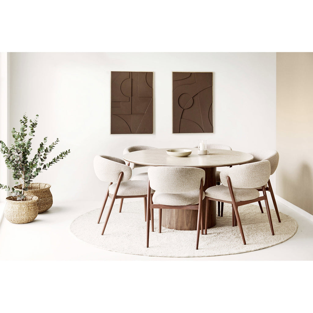 Isabella Relief Wall Decoration - Relief wall decoration, brown, No.2 60x90 cm