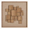 HOUSE NORDIC | GALA RELIEF WANDDECORATIE | BRUIN (60x60 CM)