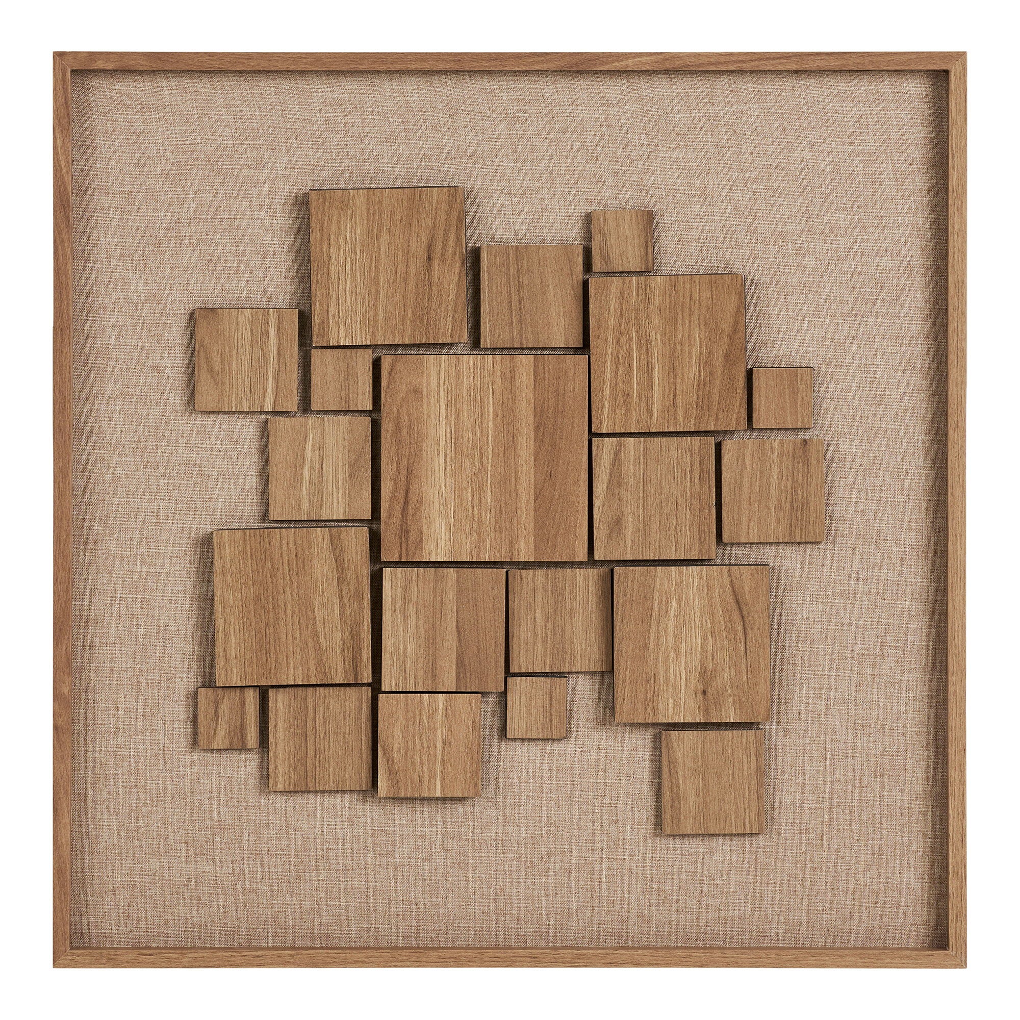 HOUSE NORDIC | GALA RELIEF WANDDECORATIE | BRUIN (60x60 CM)