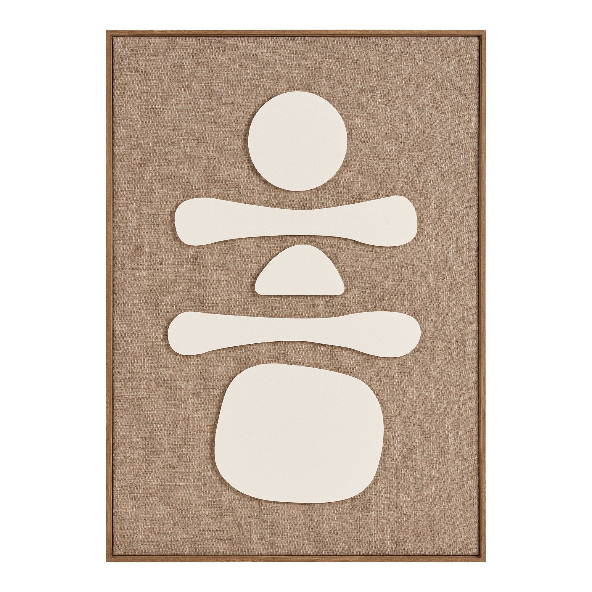 HOUSE NORDIC | DIVA RELIEF WANDDECORATIE | BRUIN/BEIGE NO.1 (50x70 CM)