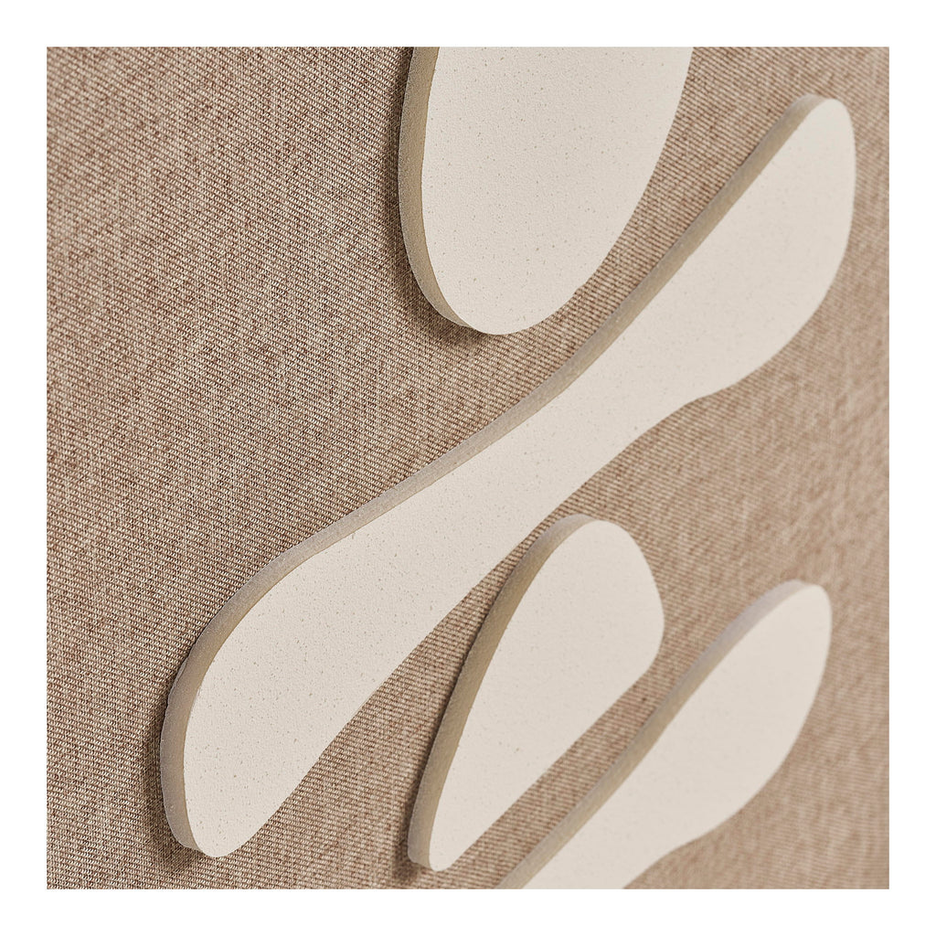 HOUSE NORDIC | DIVA RELIEF WANDDECORATIE | BRUIN/BEIGE NO.1 (50x70 CM)