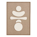 HOUSE NORDIC | DIVA RELIEF WANDDECORATIE | BRUIN/BEIGE NO.2 (50x70 CM)