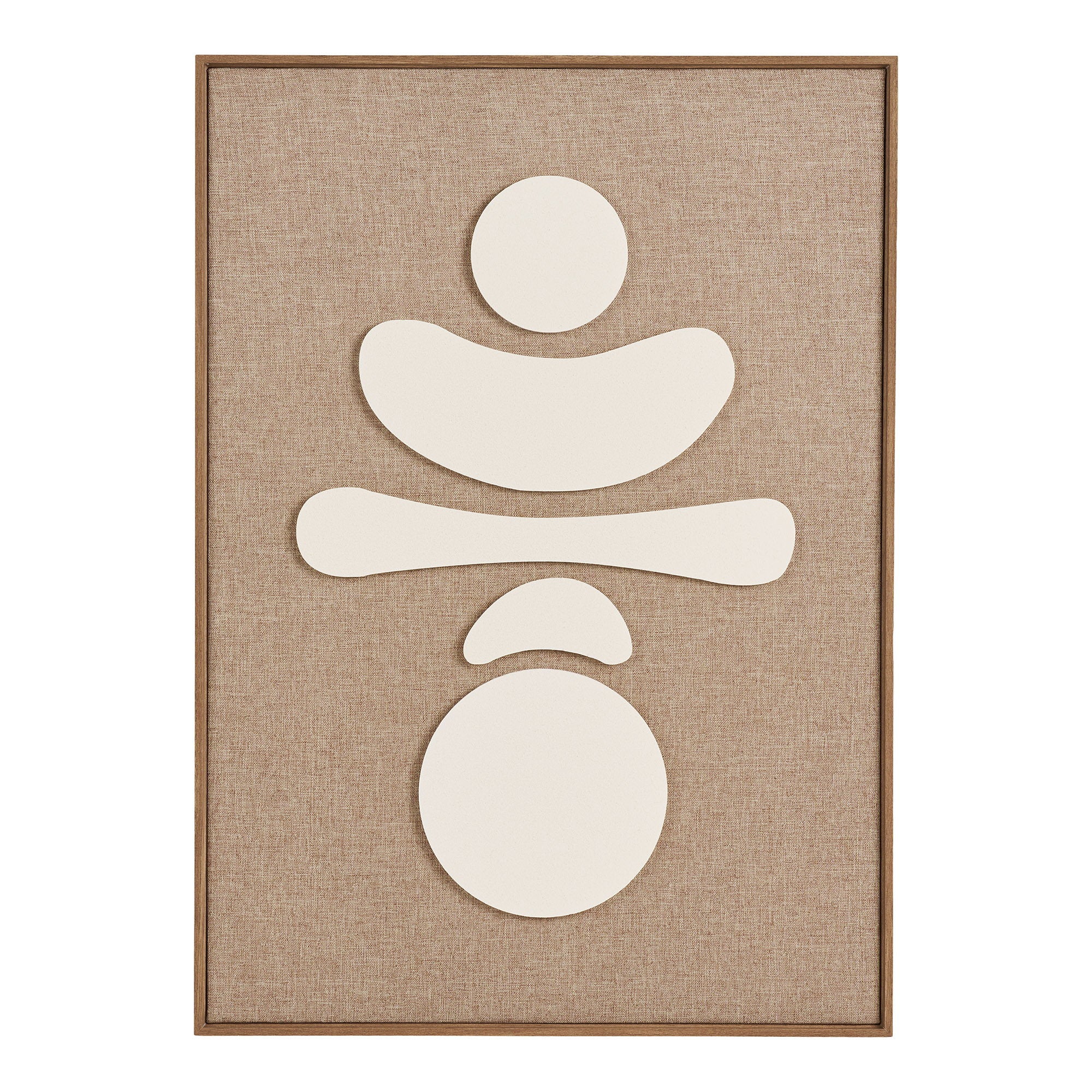 HOUSE NORDIC | DIVA RELIEF WANDDECORATIE | BRUIN/BEIGE NO.2 (50x70 CM)