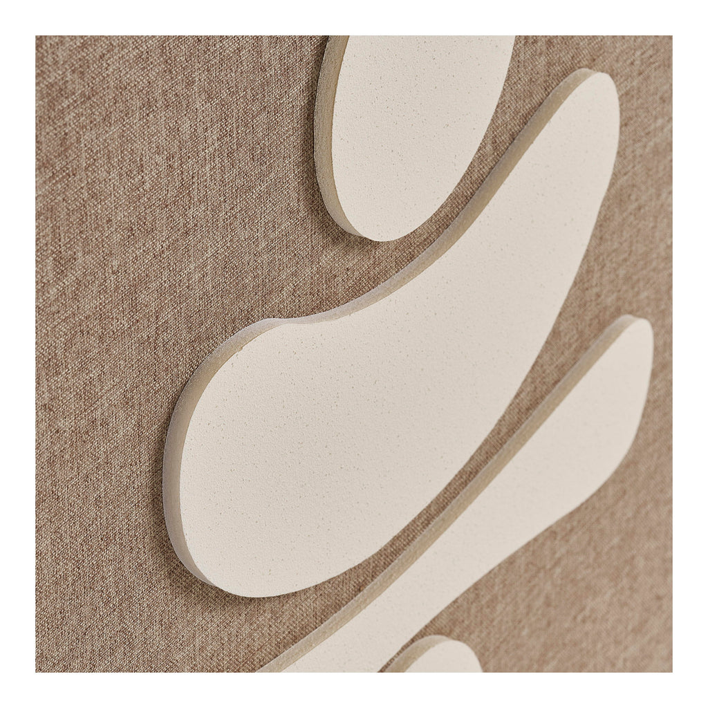 HOUSE NORDIC | DIVA RELIEF WANDDECORATIE | BRUIN/BEIGE NO.2 (50x70 CM)