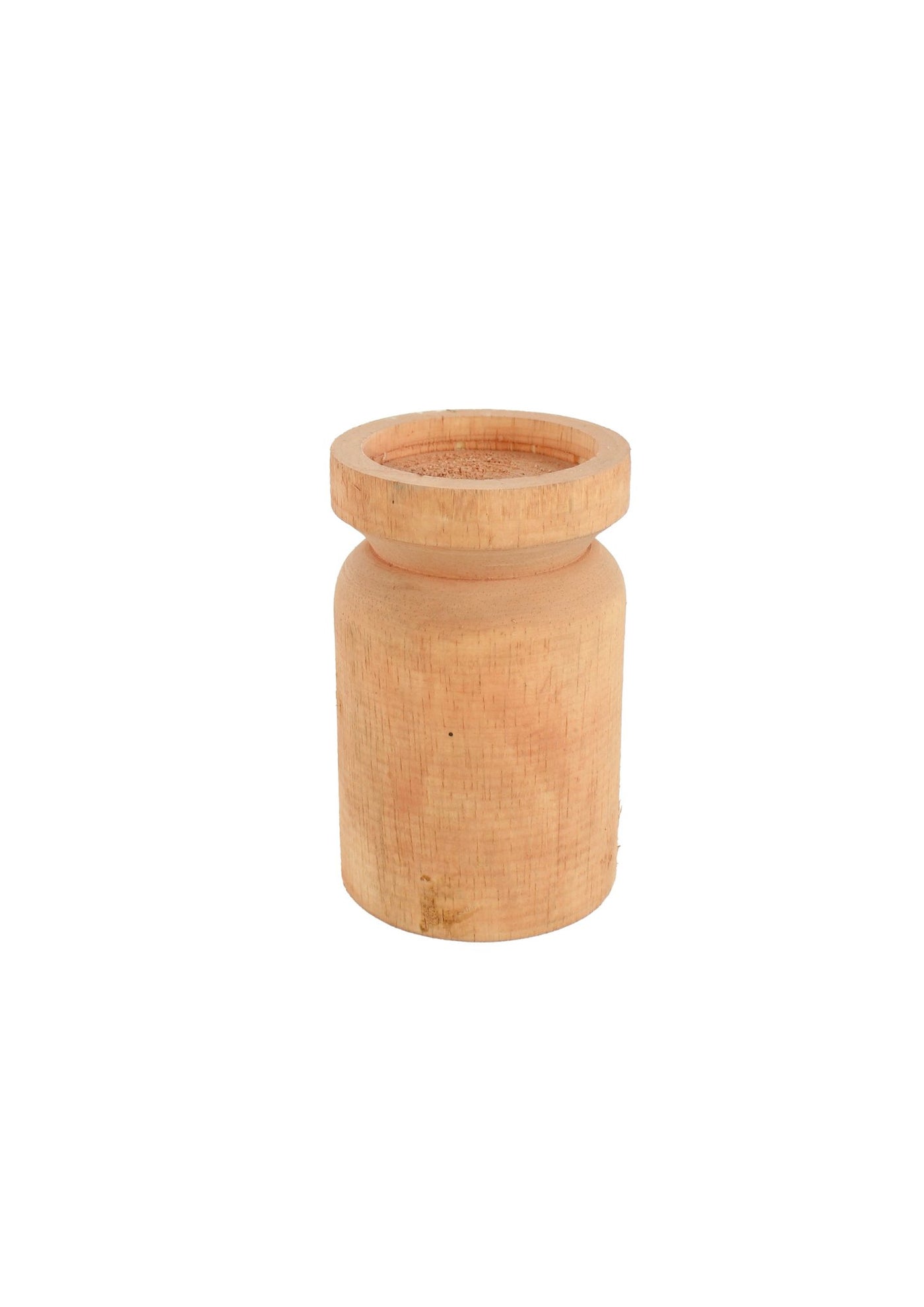 HIPPIE MONKEY | HOUTEN KAARSHOUDER THE TERRA | M | ORANJE