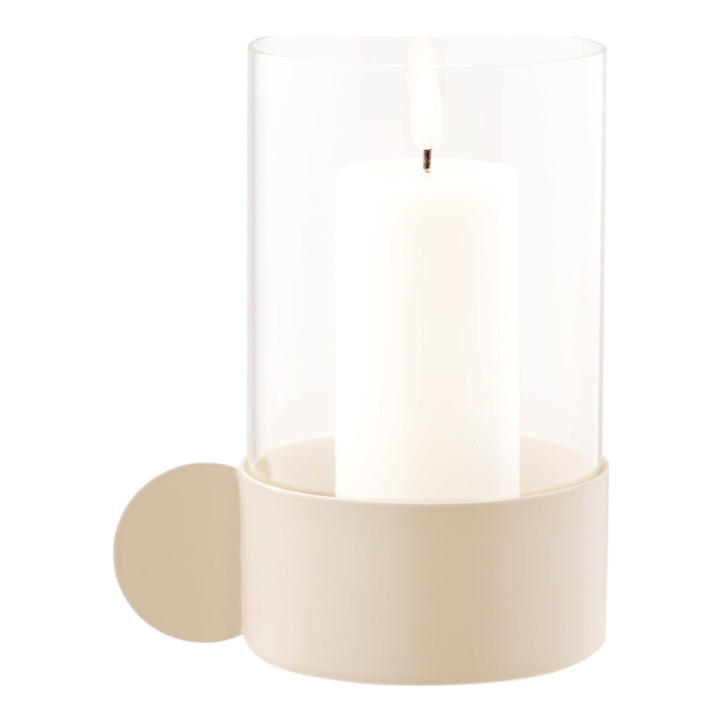 HOUSE NORDIC | HURRICANE CANDLE HOLDER | BEIGE (10x13,5x16,5 CM)