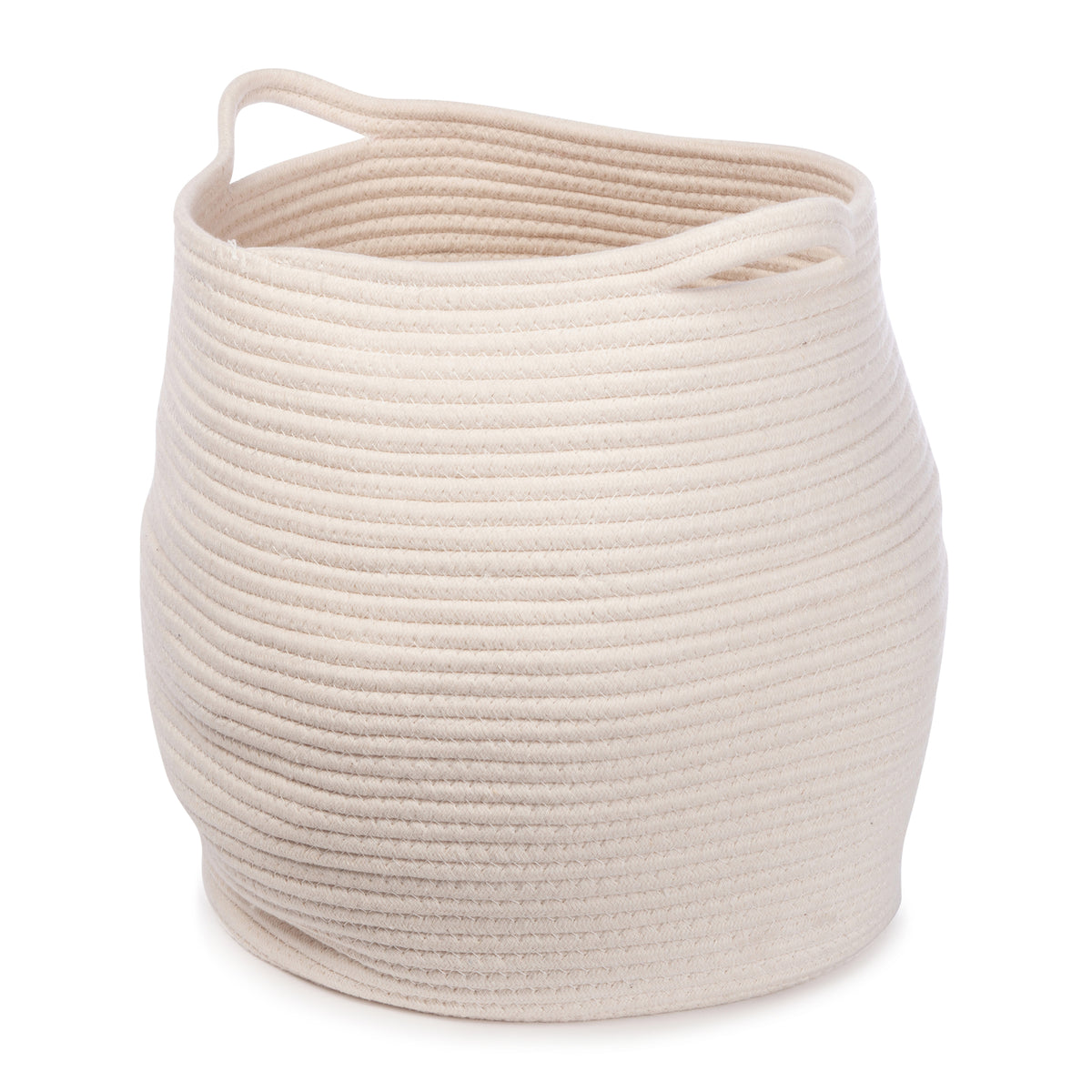 KIDSDEPOT | OPBERGMAND KWANDO | WIT KATOEN (38X38X34 CM)