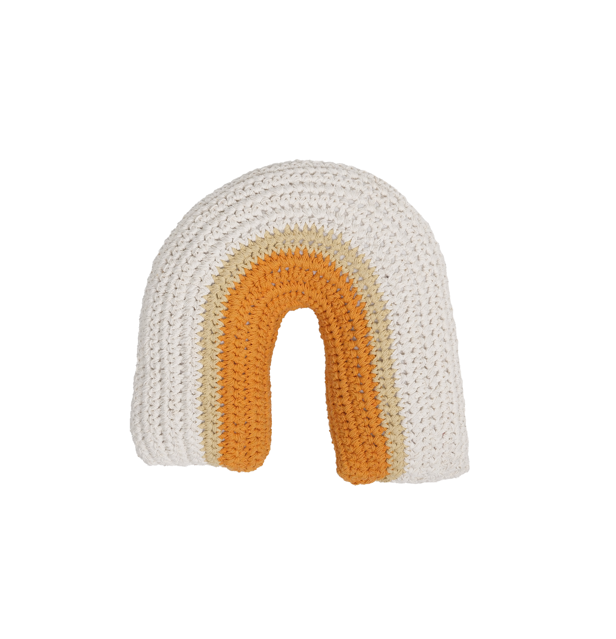 KIDS DEPOT | SIERKUSSEN ULLA | ORANJE WIT 45X45X10 CM