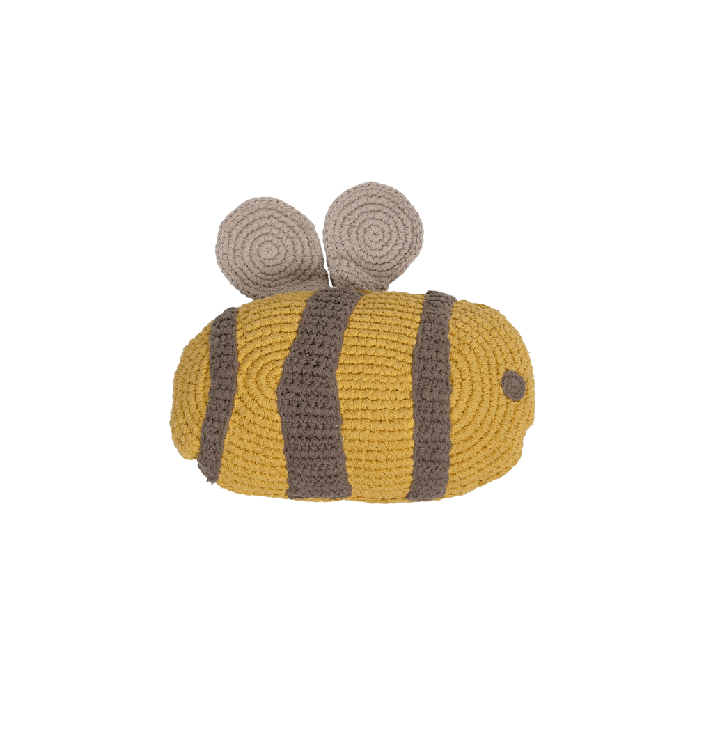 KIDSDEPOT | SIERKUSSEN BEE | GEEL/BRUIN BIJ