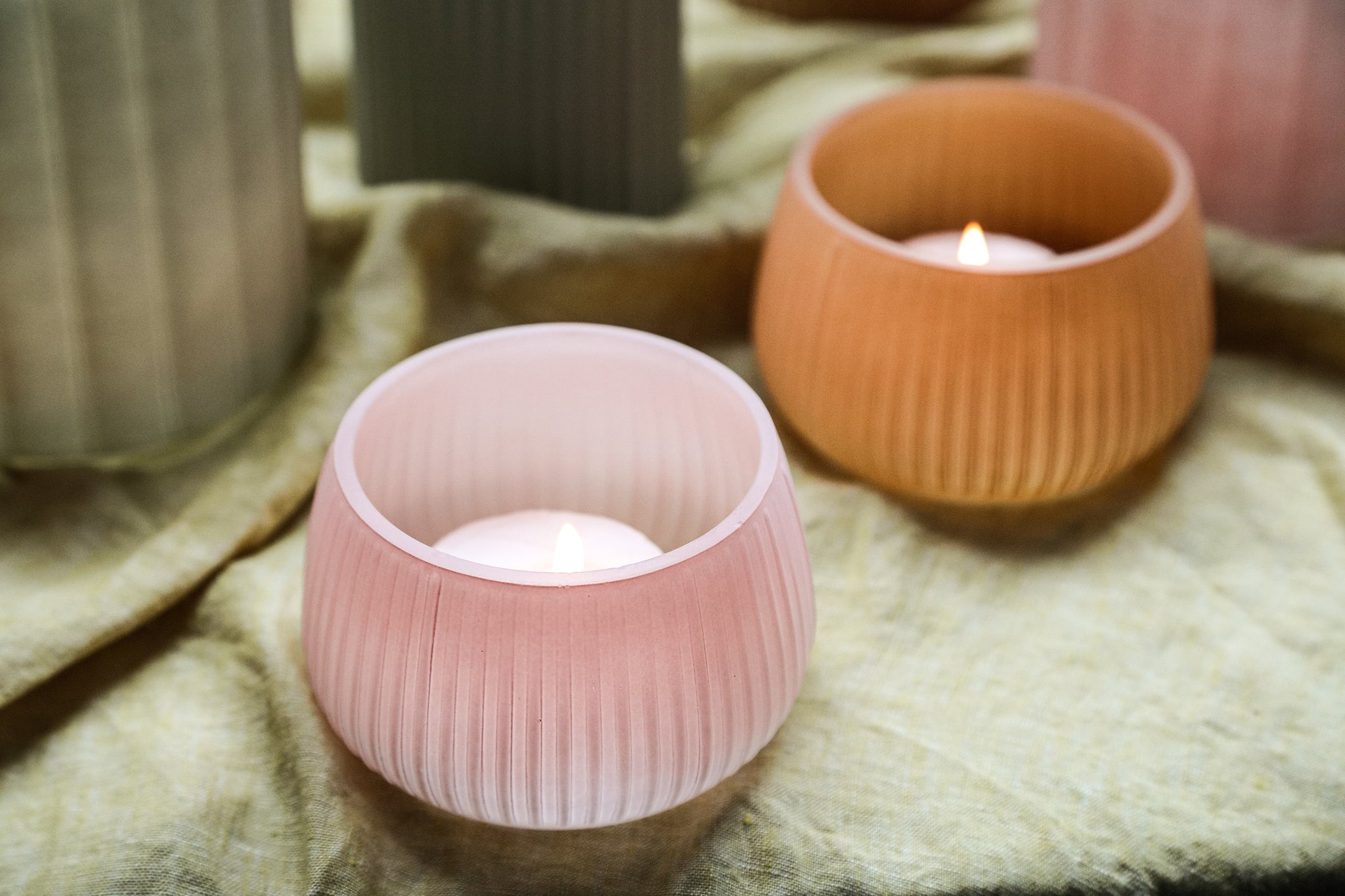 PTMD | theelichthouder Giulianna | oranje