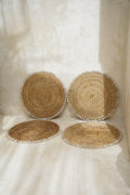 HIPPIE MONKEY | RATTAN SHELL PLACEMAT | NATURAL