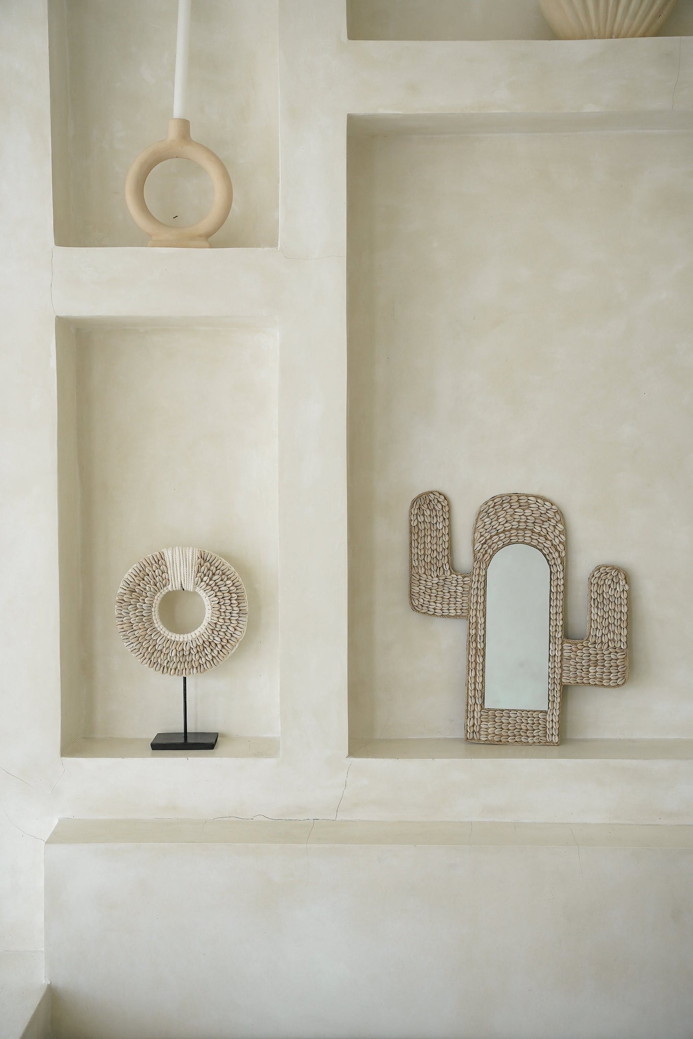 HIPPIE MONKEY | CACTUS SPIEGEL MET SCHELPEN
