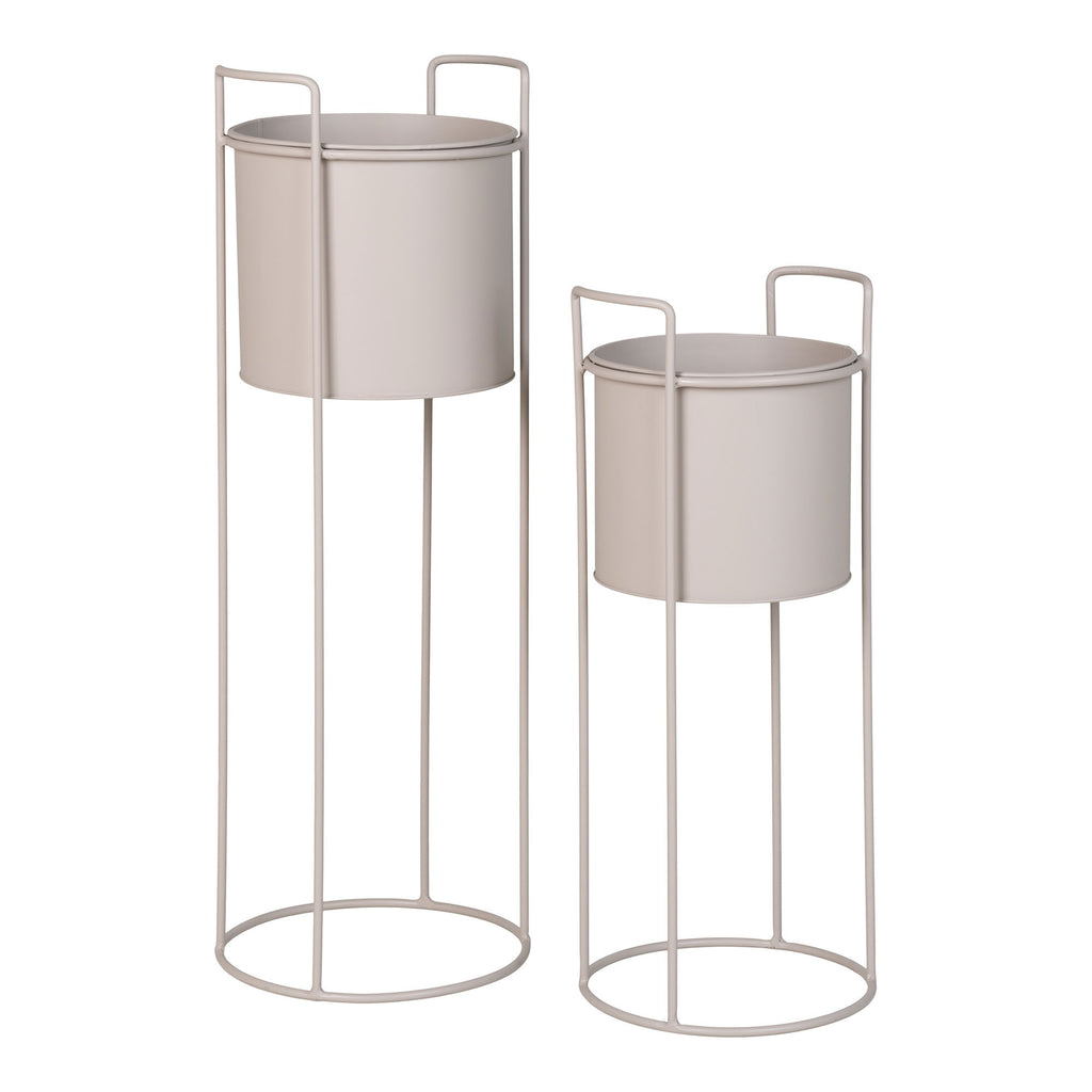 HOUSE NORDIC | PLANTENSTAANDER Rabo (SET OF 2) | sand