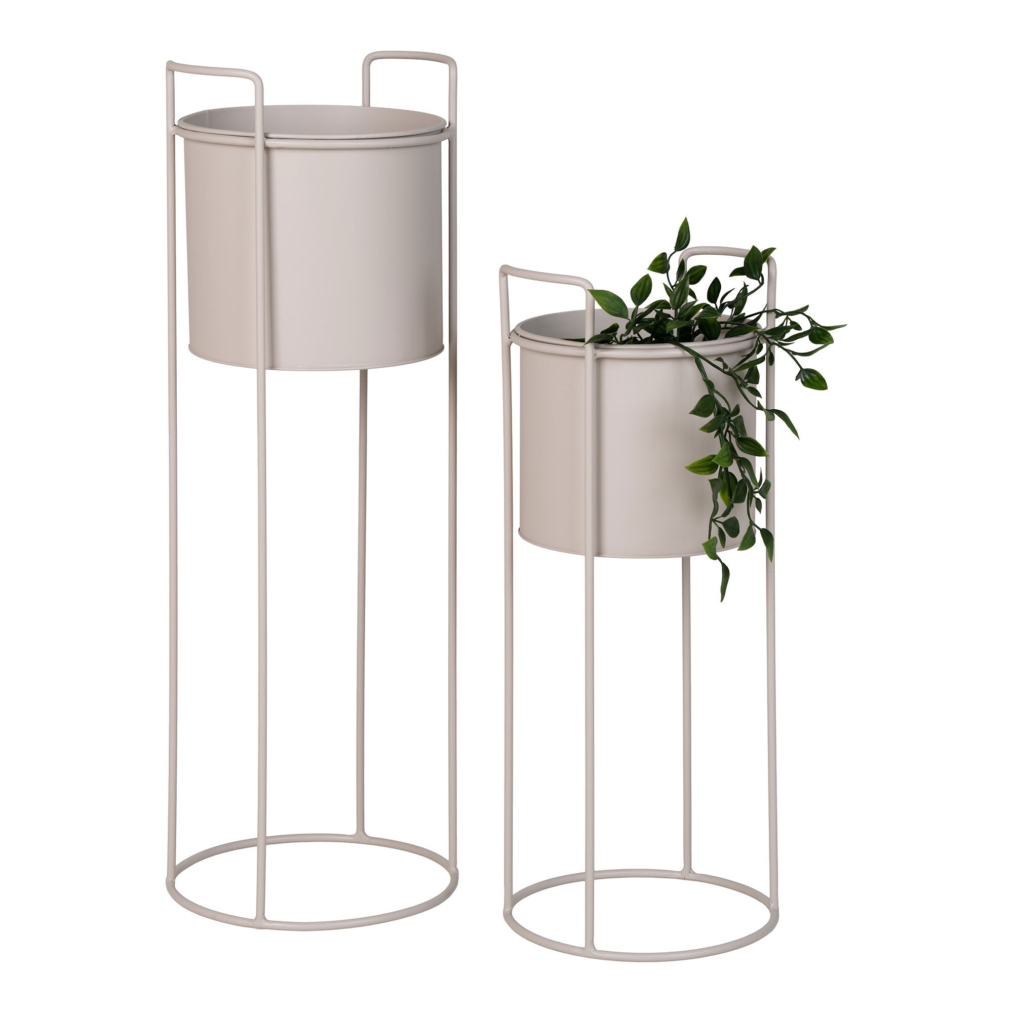 HOUSE NORDIC | PLANTENSTAANDER Rabo (SET OF 2) | sand