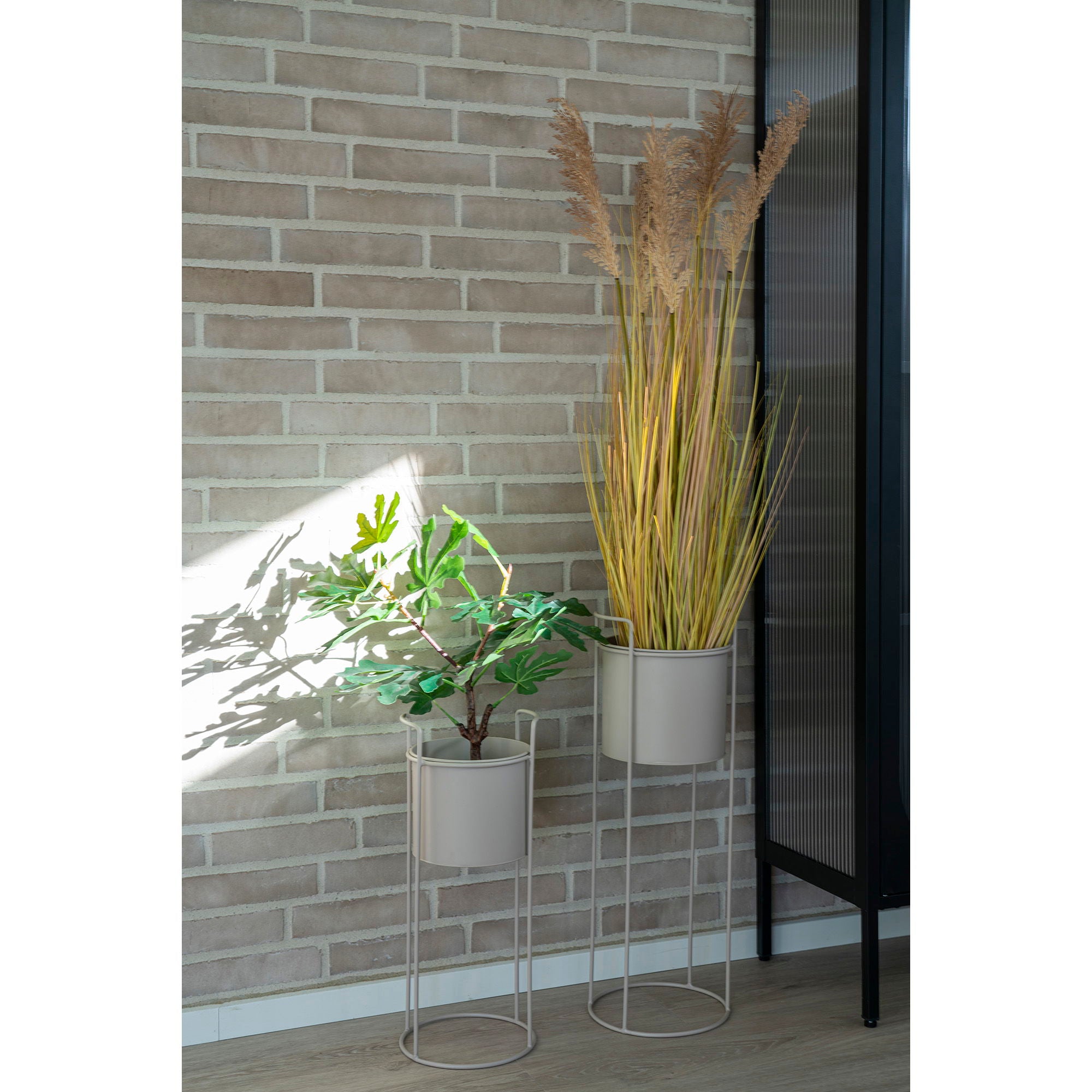 HOUSE NORDIC | PLANTENSTAANDER Rabo (SET OF 2) | sand