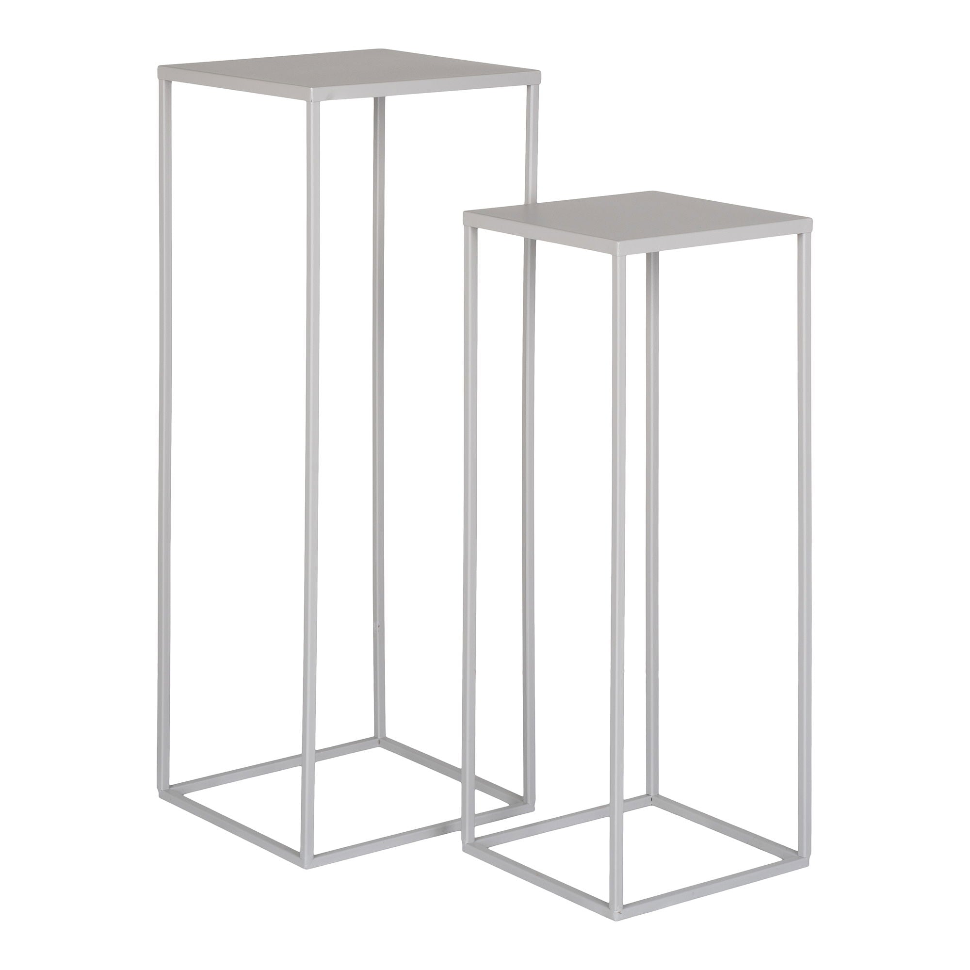 HOUSE NORDIC | PLANTENSTAANDER Beja (SET OF 2) | GRIJS