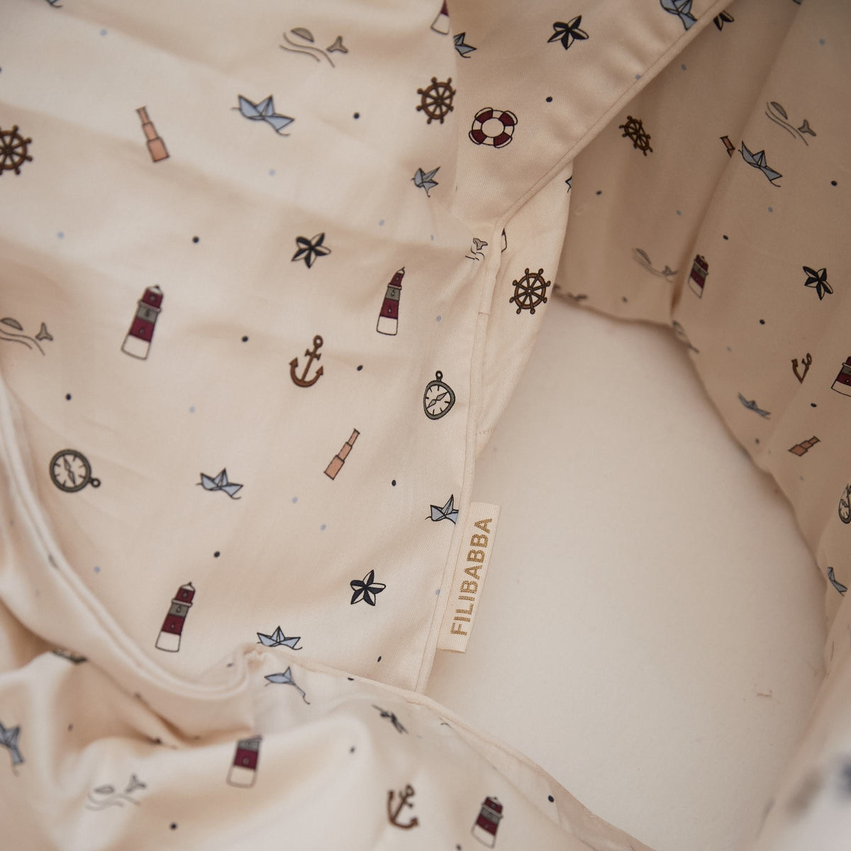 FILIBABBA | JUNIOR BEDDING LITTLE SAILOR | BIOLOGISCH SATIJN-KATOEN